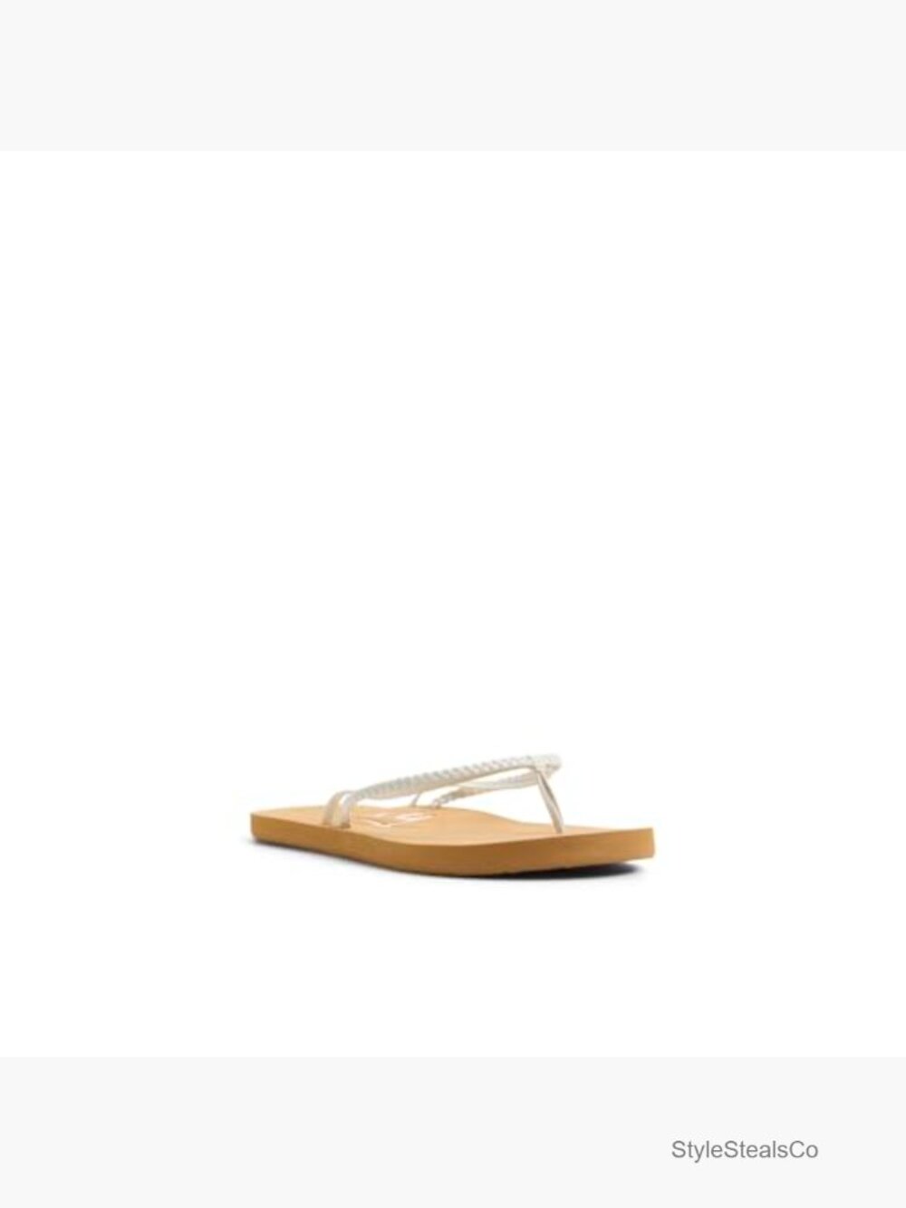 Braid Knot Flip Flop Sandals Comfortable Flat Thong Beach Sandals Faux Leather - Picture 4 of 6